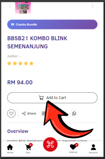 Halaman produk BBSB23 Kombo BLINK Semenanjung